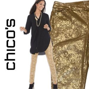 COPY - CHICO’S Gold Jeggings